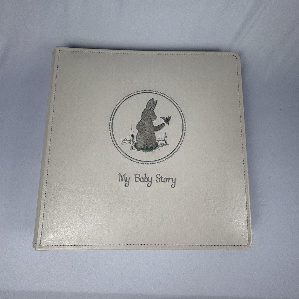 Creative Memories 12x12 Baby Album First Year Inserts Embellishments Bunny Ivory